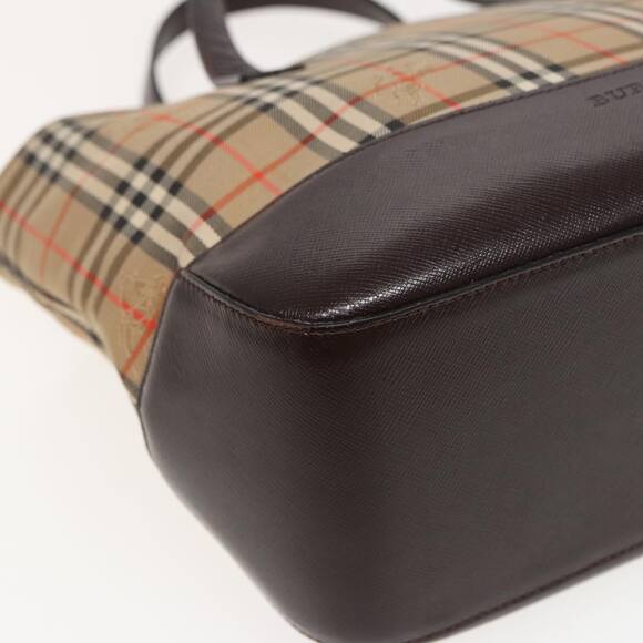 Burberry Nova Check Hand Bag Canvas Beige - Picture 13 of 16